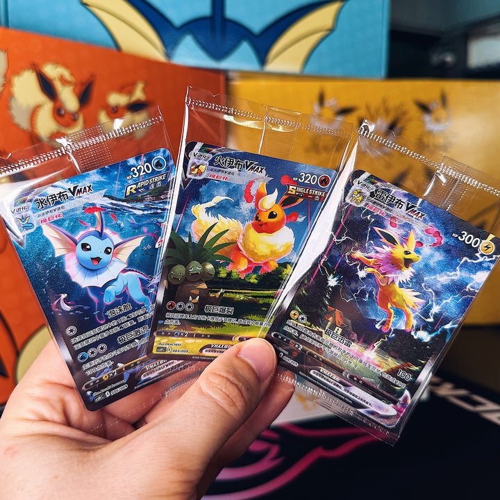 Chinese Flareon, Vaporeon, Jolteon VMAX Sealed Promos