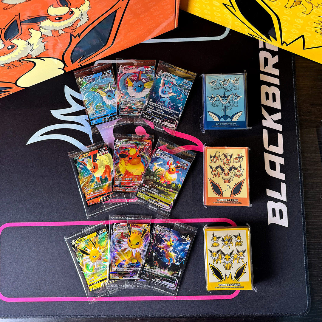 Chinese Flareon, Vaporeon, Jolteon VMAX Sealed Promos